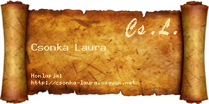 Csonka Laura névjegykártya